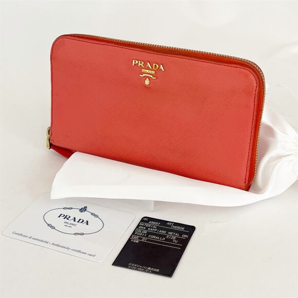 PRADA Saffiano Metal Leather Continental Wallet - Picture 3 of 9